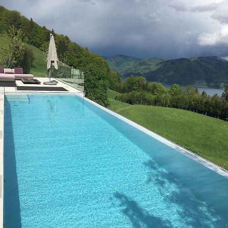 Attersee Luxury Design Villa With Dream Views, Large Pool And Sauna Nussdorf am Attersee Exterior photo
