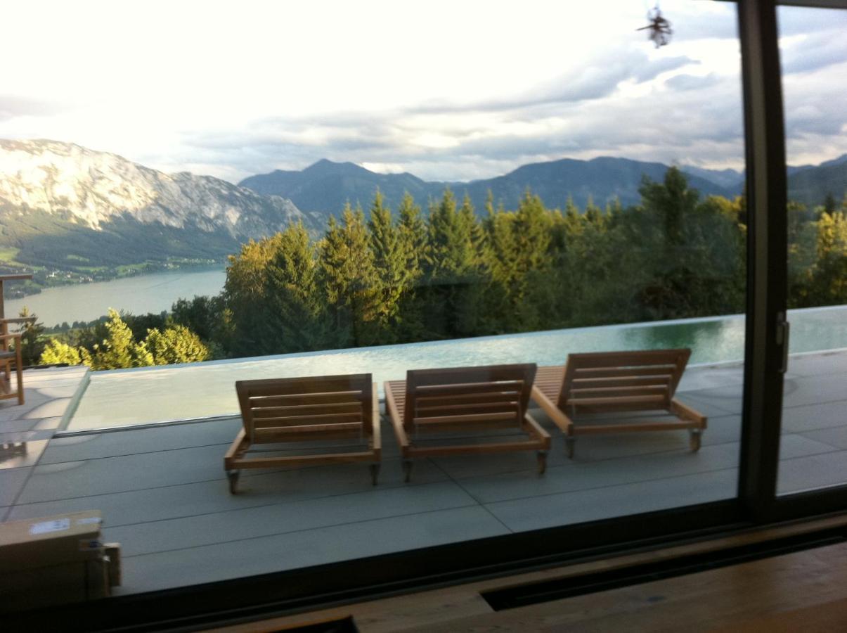 Attersee Luxury Design Villa With Dream Views, Large Pool And Sauna Nussdorf am Attersee Exterior photo